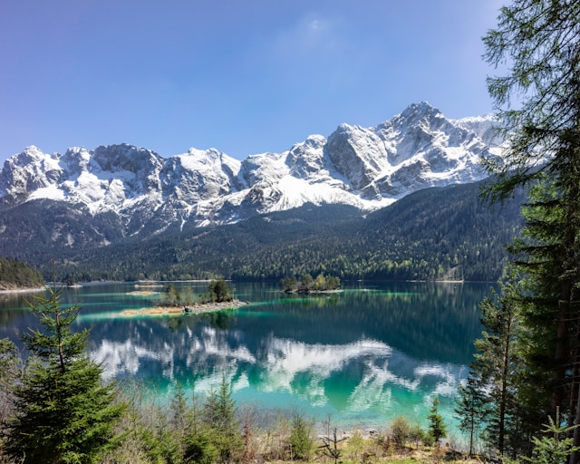 Stunning Lake EIbsee during the summer months