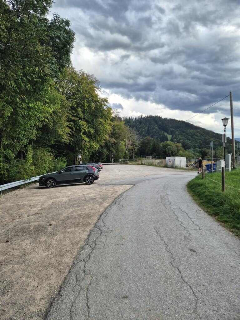 hiker's parking lot near Tegernsee